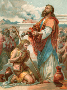 Samuel anointing David King of Israel